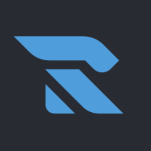 R Logo - black